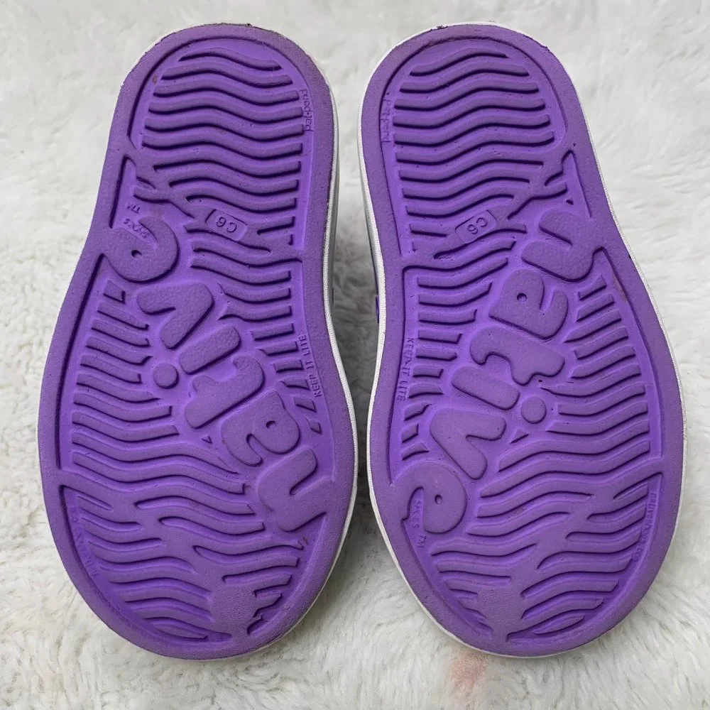 Native Purple Slip-On Water Friendly Toddler Shoes